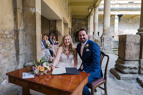 2.Bath wedding. The Roman Baths. J & J wedding day. Bath photographer. Beata Cosgrove Photography