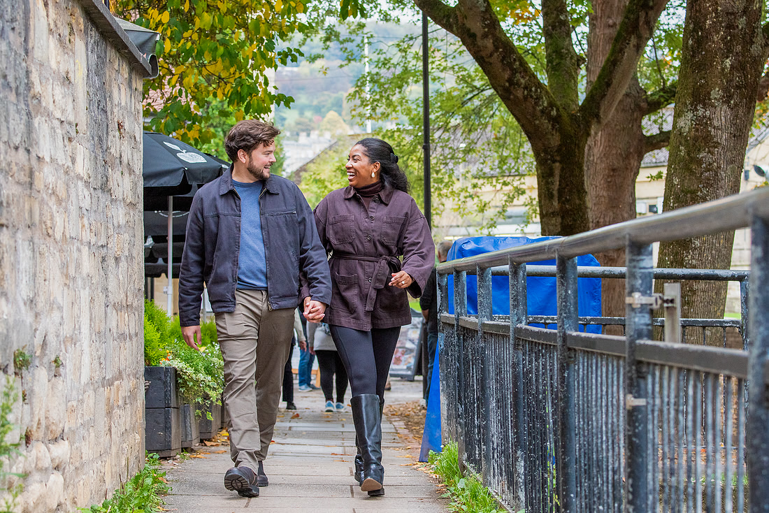 Couple on their Engagement in Bath captured by Beata Cosgrove Photography