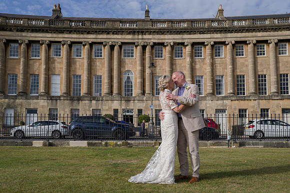 145. RR wedding. The Royal Crescent. Bath