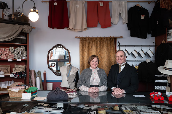 Sue and Martin at their shop. Beata Cosgrove Photography
