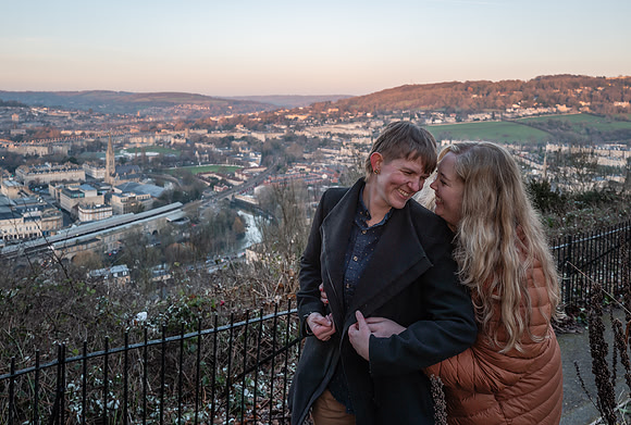 Bath Surprise Proposal. Alexandra Park view Point.