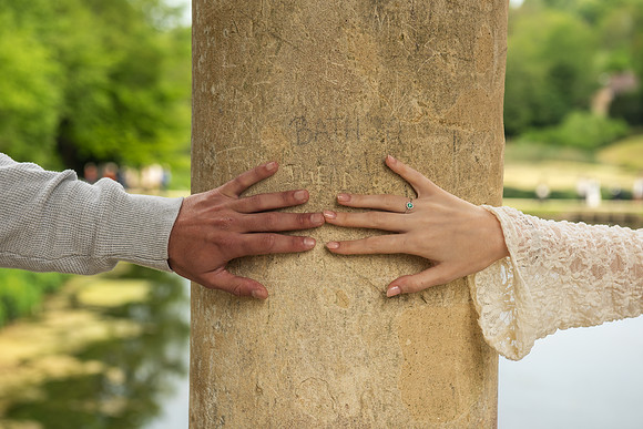 Palladian Bridge surprise proposal. Bath. Beata Cosgrove Photography