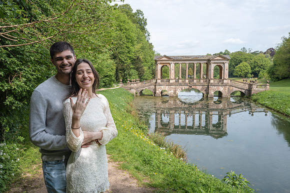 Palladian Bridge surprise proposal. Bath. Beata Cosgrove Photography