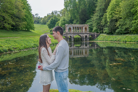 Palladian Bridge surprise proposal. Bath. Beata Cosgrove Photography