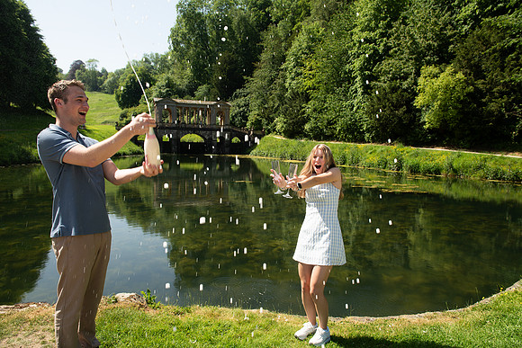 Palladian Bridge. Prior Park. Surprise Proposal C & E. Bath, Beata Cosgrove Photography