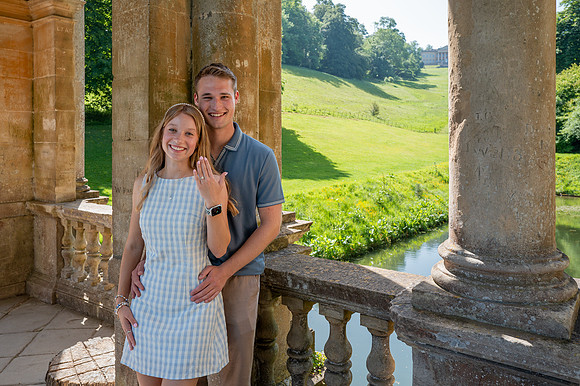 Palladian Bridge. Prior Park. Surprise Proposal C & E. Bath, Beata Cosgrove Photography
