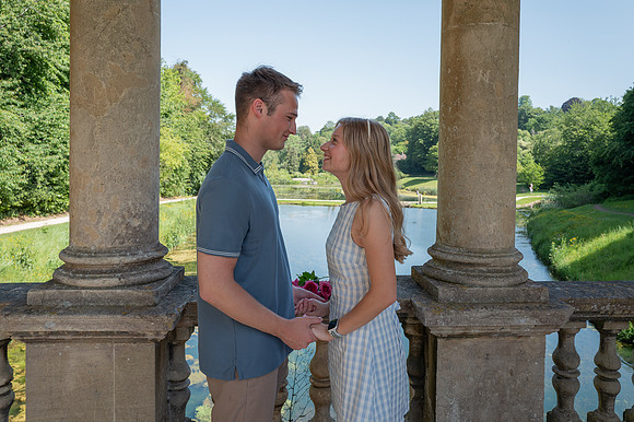 Palladian Bridge. Prior Park. Surprise Proposal C & E. Bath, Beata Cosgrove Photography