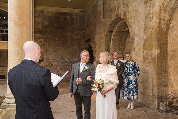 C&W wedding day. Bath Historic Venues. The Roman Baths.DSC_3563