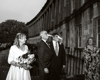 Wedding day. The Royal Crescent. Bath weddings. Beata Cosgrove Photography