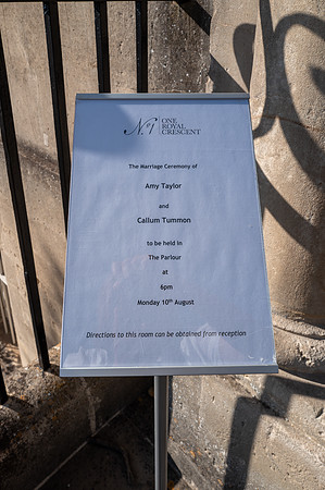 Bath wedding. N1 The Royal Crescent