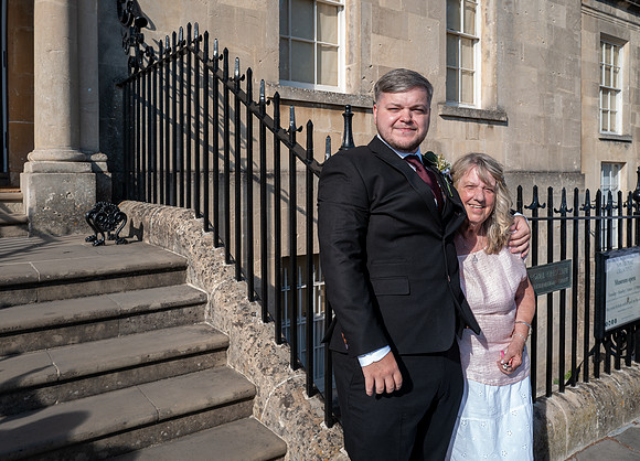 Bath wedding. N1 The Royal Crescent