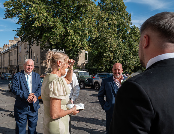Bath wedding. N1 The Royal Crescent