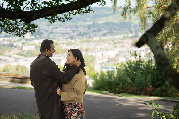 36. Amit & Ishita proposal at Alexandra Park view point. Bath. Beata Cosgrove Photography