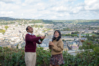 17. Amit & Ishita proposal at Alexandra Park view point. Bath. Beata Cosgrove Photography