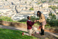 2. Amit & Ishita proposal at Alexandra Park view point. Bath. Beata Cosgrove Photography