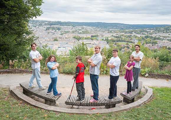 Family photo shoot. Alexandra Park view point. Bath Beata Cosgrove Photography