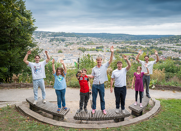 Family photo shoot. Alexandra Park view point. Bath Beata Cosgrove Photography