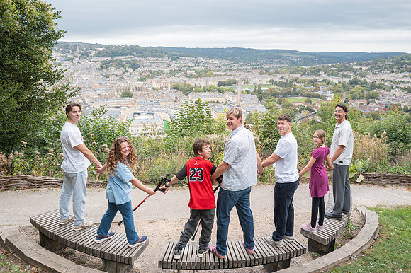 Family photo shoot. Alexandra Park view point. Bath Beata Cosgrove Photography