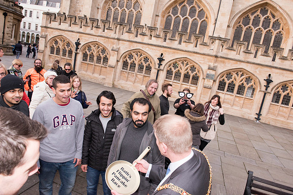 10.Bath's Flippin Pancake race. 9.02.2016. Beata Cosgrove Photography