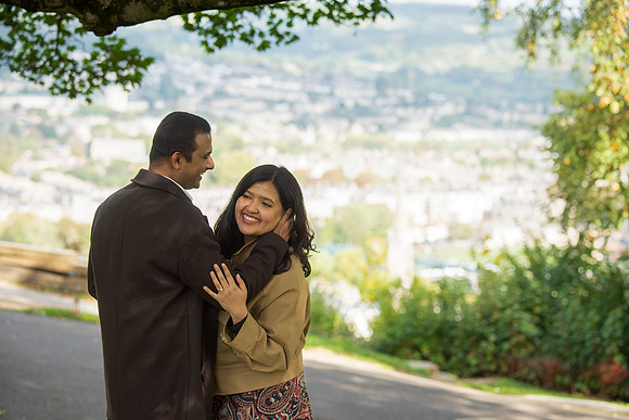 35. Amit & Ishita proposal at Alexandra Park view point. Bath. Beata Cosgrove Photography