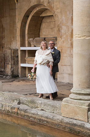 Sunrise wedding. Bath Historic Venues. The Roman Baths. Bath based wedding photographer
