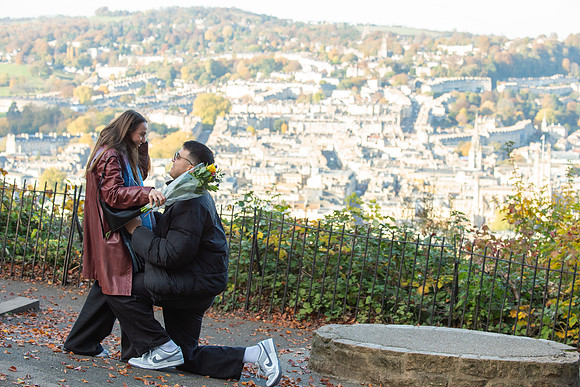 Bath Proposal. Alexandra Park. Beata Cosgrove Photography