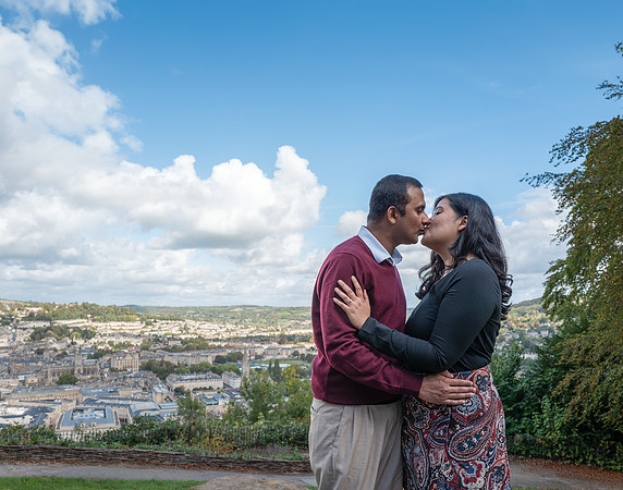 56. Amit & Ishita proposal at Alexandra Park view point. Bath. Beata Cosgrove Photography