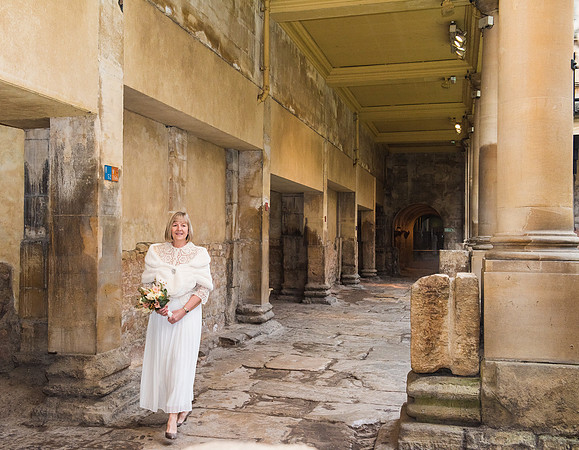 C&W wedding day. Bath Historic Venues. The Roman Baths.DSC_3547