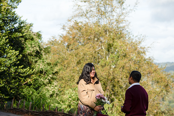 11. Amit & Ishita proposal at Alexandra Park view point. Bath. Beata Cosgrove Photography