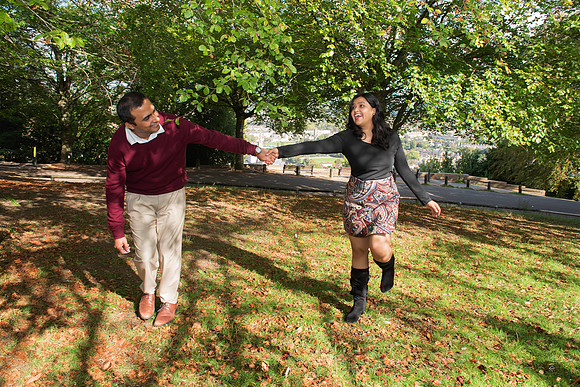21. Amit & Ishita proposal at Alexandra Park view point. Bath. Beata Cosgrove Photography