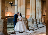 Sunrise wedding pictures. The Roman Baths. Beata Cosgrove Photography