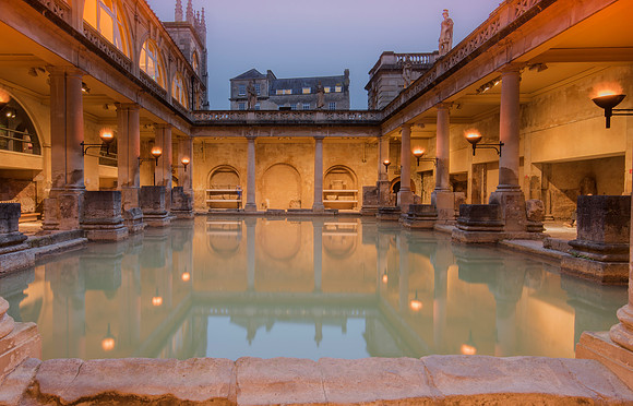 Sunset at The Roman Baths. Beata Cosgrove Photography