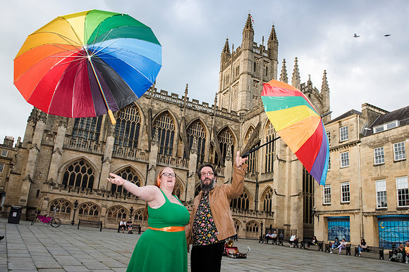 Engagement photography. Bath Abbey.Bath