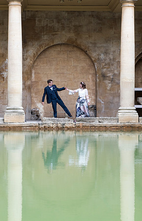 Sunrise Wedding in The Roman Baths. Beata Cosgrove Photography