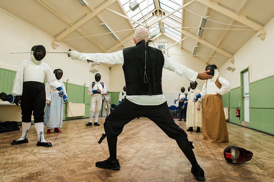 Fencing workshop. Jane Austen Festival. captured by creative, natural, Bath best rated photographer- Beata Cosgrove Photography