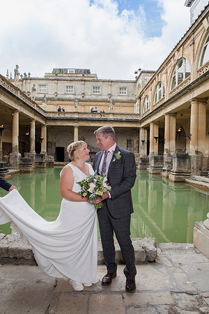 Sunrise wedding at The Roman Baths