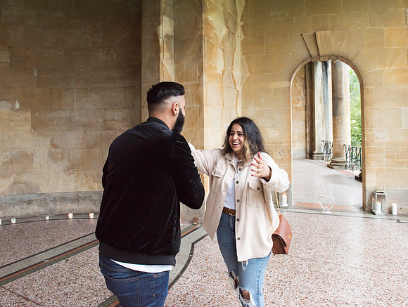 4.Surprise proposal. Parade Gardens. Beata Cosgrove Photography