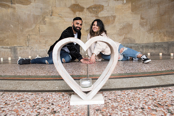 Surprise proposal. Parade Gardens. Bath. Beata Cosgrove Photography