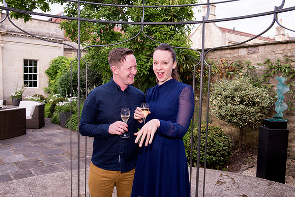 Proposal photo session at The Royal Crescent Hotel.Beata Cosgrove Photography