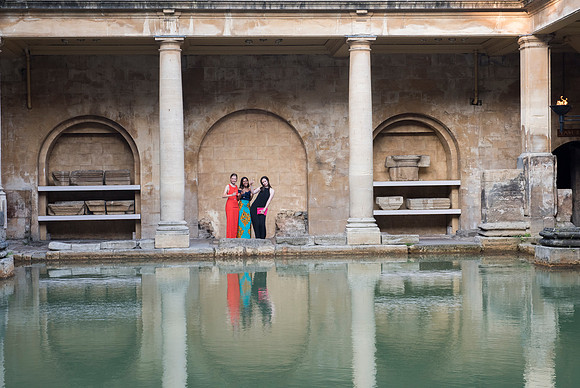 The Roman Baths. Wedding day