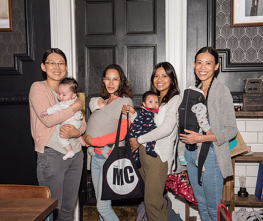 Tatiana Kim & (baby Izabelle). Becca Baldwin-Cantello (baby). Jackie Woods (baby Ellis). Linda Long (baby James).Beata Cosgrove Photography
