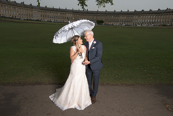 Bath wedding photographer Beata Cosgrove. Royal Crescent Bath