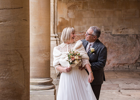 10.Sunrise wedding.C&W wedding day. Bath Historic Venues. The Roman Baths.