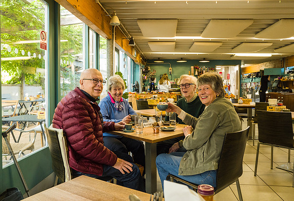 28. Brian. Jenny. Peter. Elizabeth. Prior Park Garden Centre. Beata Cosgrove Photography. One person from the group was not happy to give full name. They were all happy for the photo to be taken and u