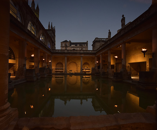 Sunset at The Roman Baths. Beata Cosgrove Photography