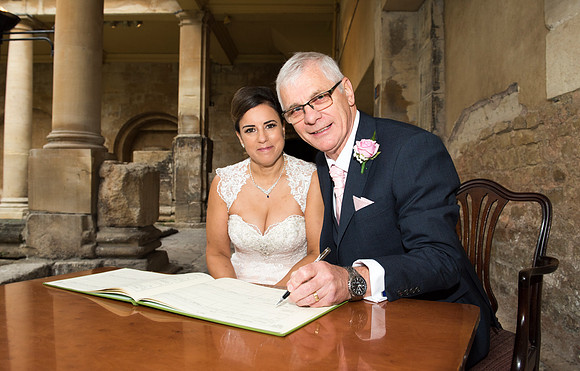 The Roman Baths wedding.