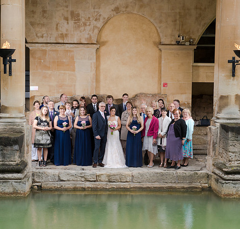 The Roman Baths. Wedding day. Beata Cosgrove photography.Bath
