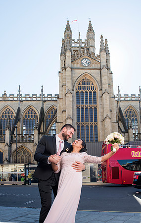 Wedding day.Guildhall. Bath