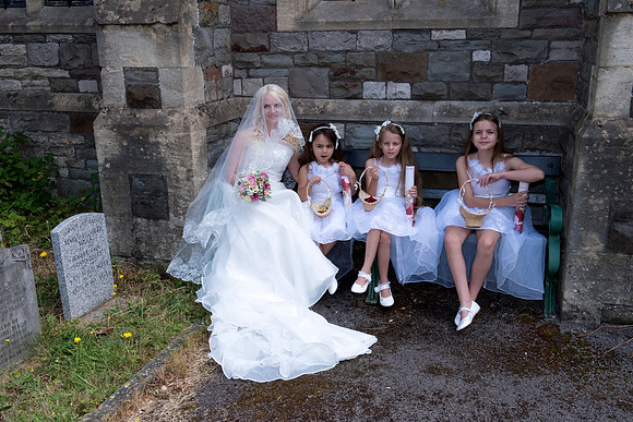 Bride arrival. Church wedding.