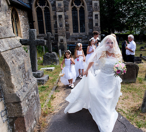 Bride arrival.